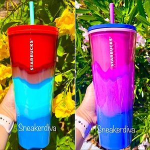 ❤️💙💜Starbucks Summer Tumbler set